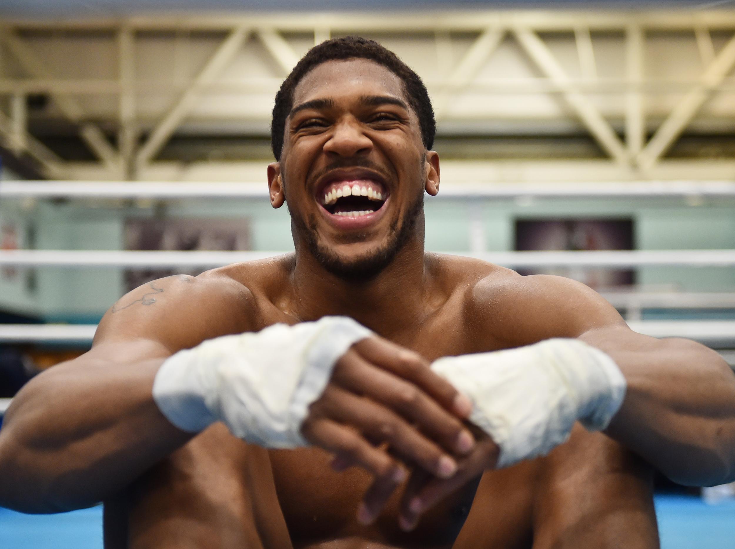 Anthony Joshua did not take long to respond to Amir Khan's allegations