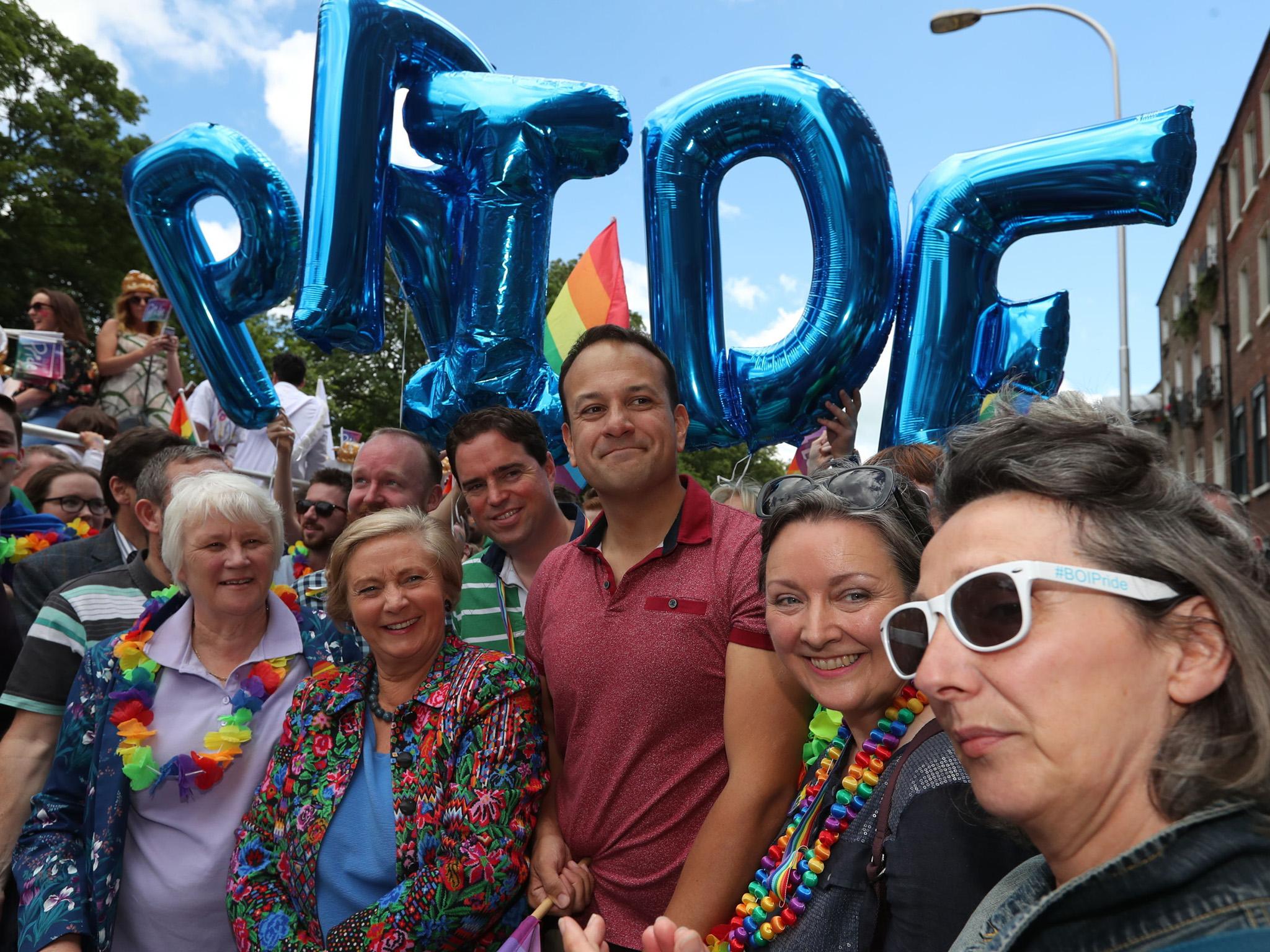 Leo Varadkar attended the Dublin LGBTQ Pride Festival in June