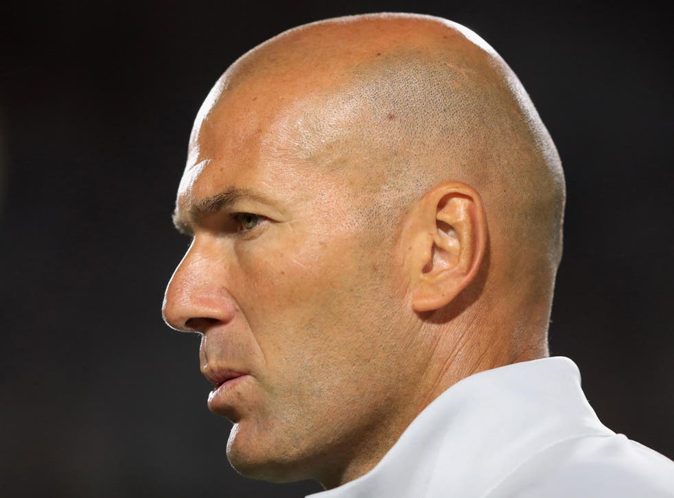 Zidane led Madrid to a domestic and European double last season 