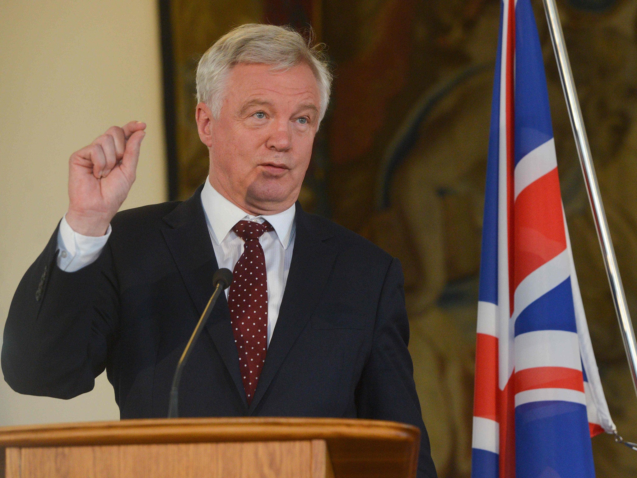 Brexit Secretary David Davis had the largest portion of support but still failed to win 20 per cent backing