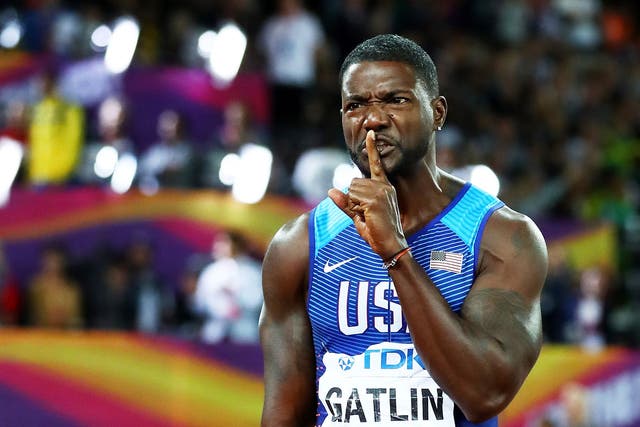 Justin Gatlin has responded after allegations against his coach and agent