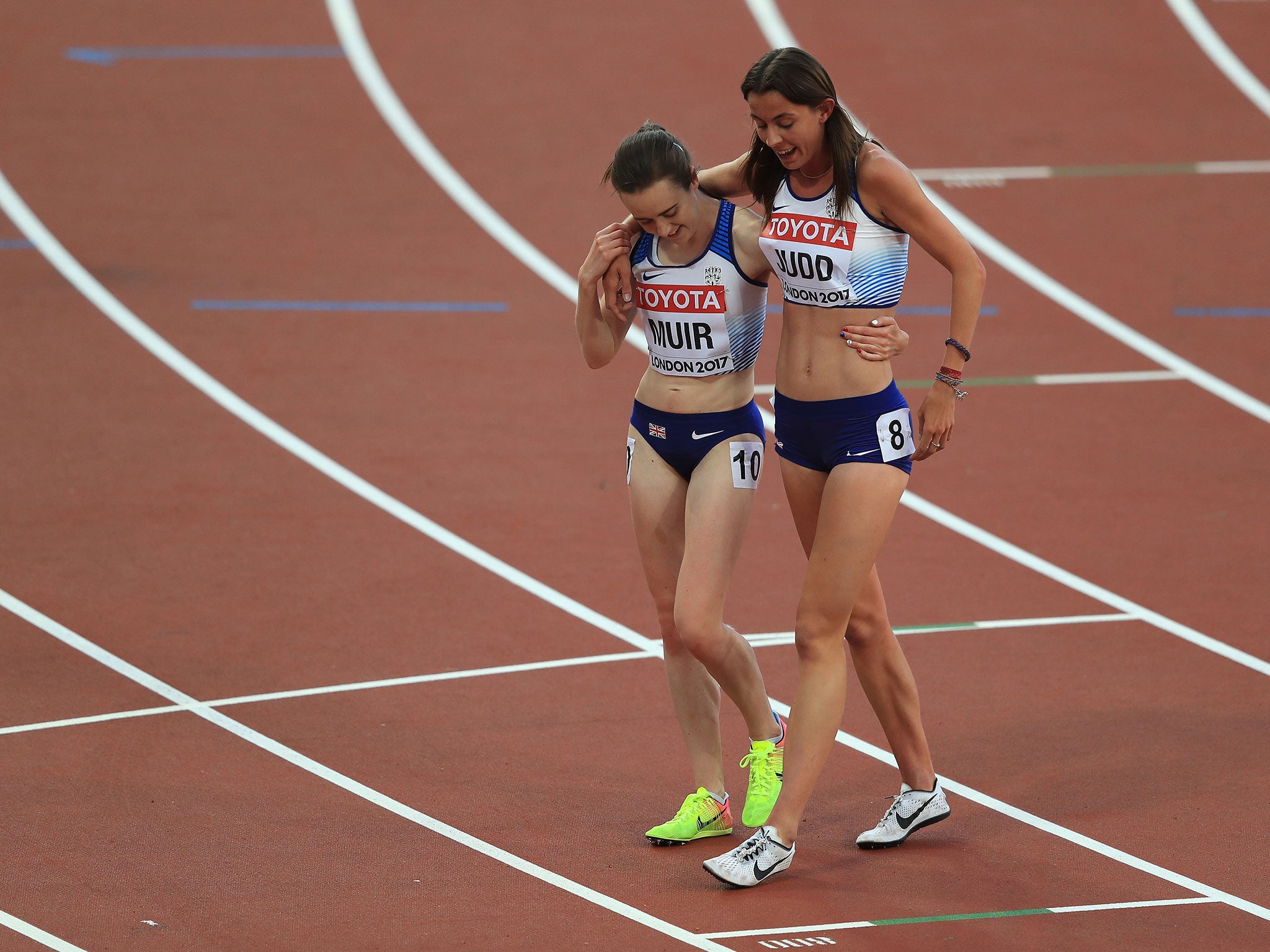 Laura Weightman and Muir together after Saturday's race