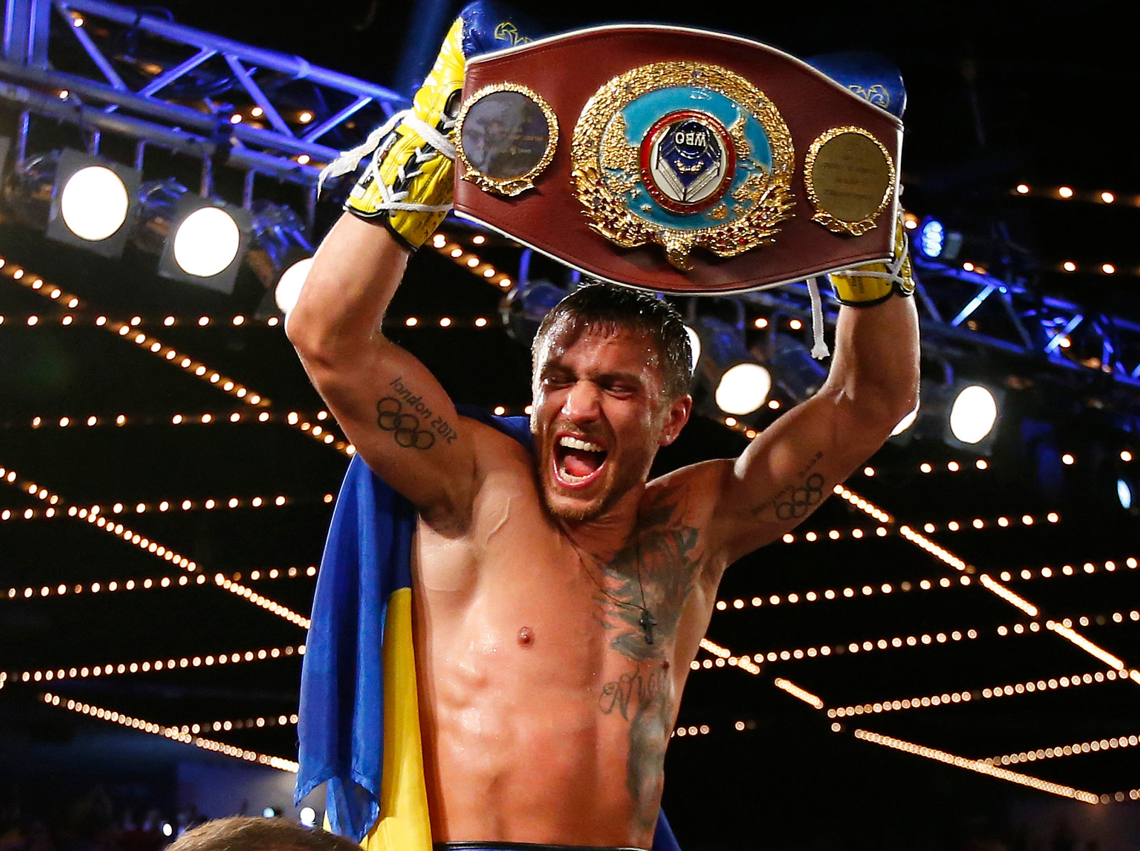 &#13;
Lomachenko won a world title in just his third professional fight &#13;