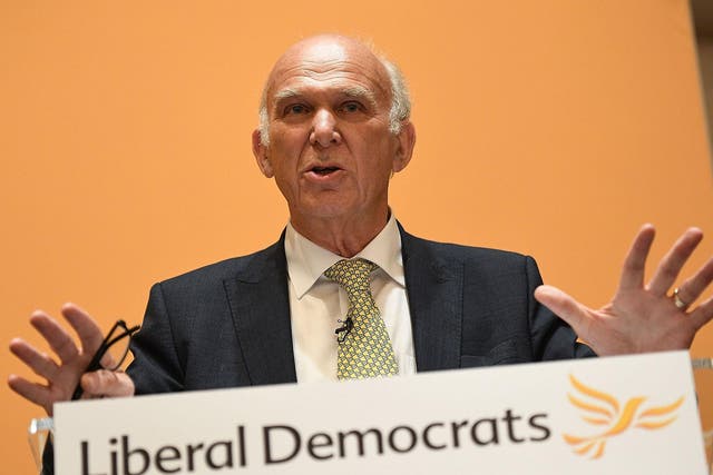 The Lib Dem leader lashed out at hardline Brexit 'martyrs' who view economic pain as a price worth paying to break away from Brussels