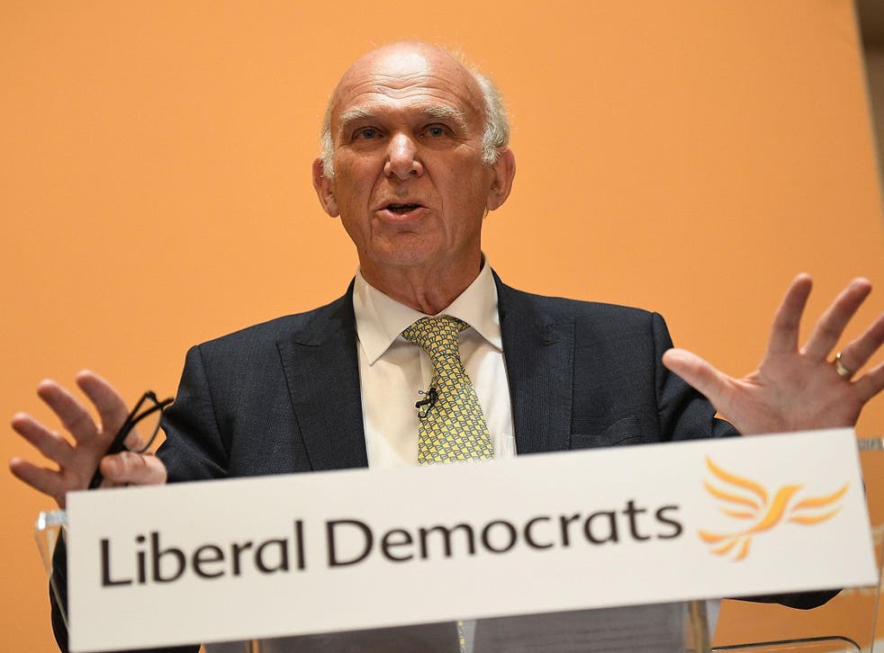 Sir Vince will open the Liberal Democrat conference in Bournemouth on Saturday