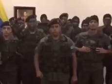 Military base in Venezuela attacked by men 'launching a coup'