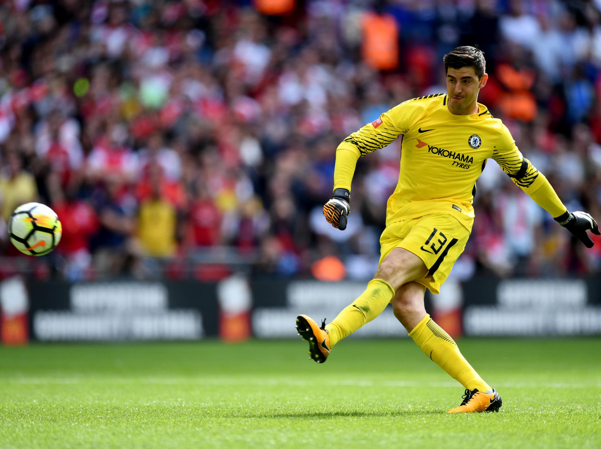 Courtois blazed his penalty over the bar