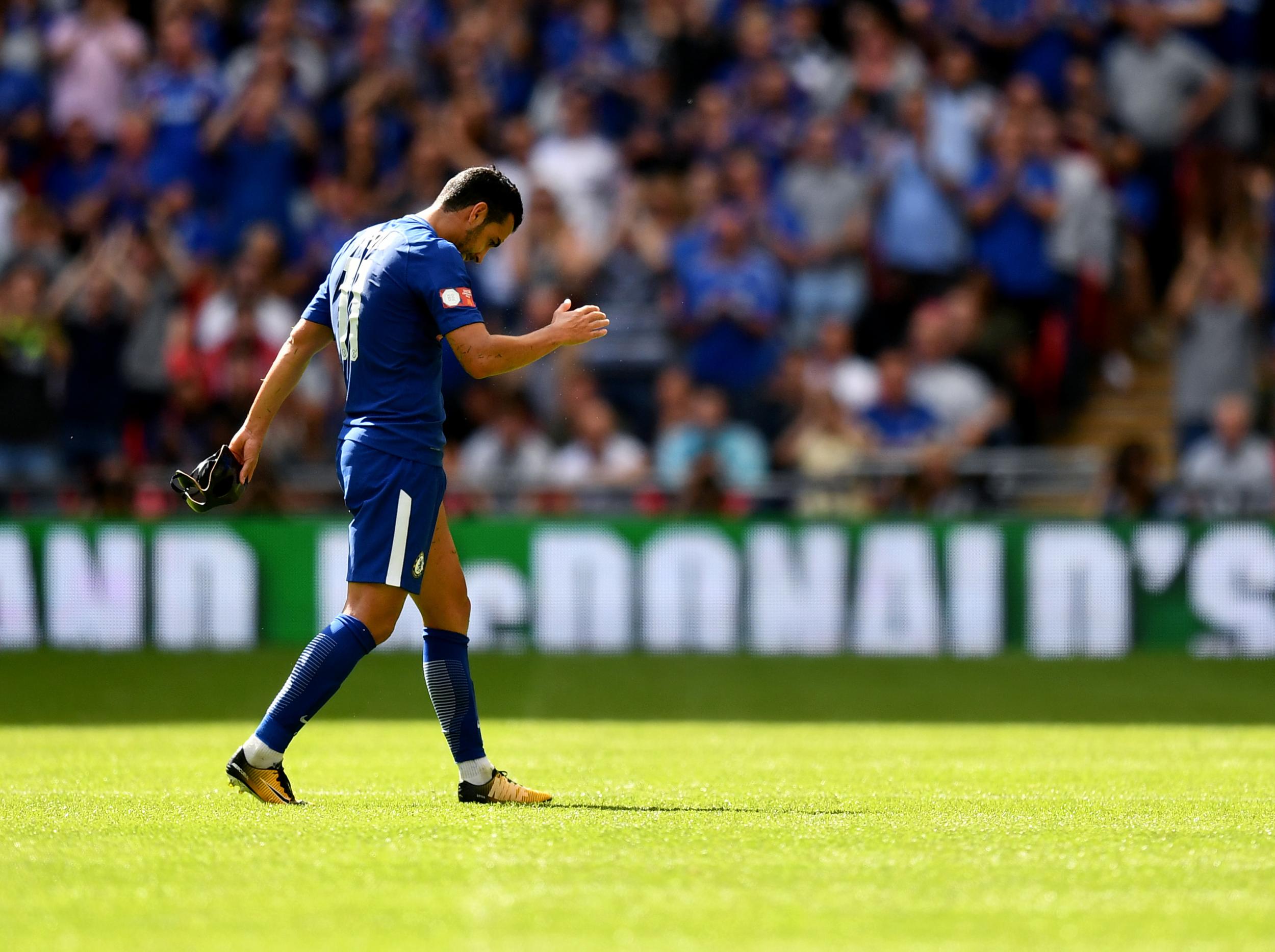 Pedro saw red for a dangerous tackle on Elneny