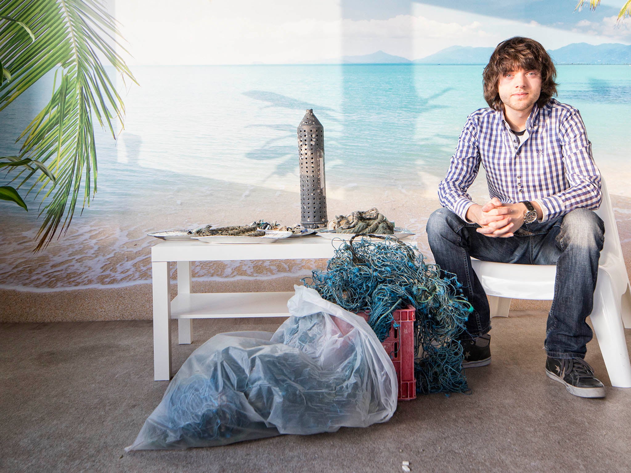 Boyan Slat wants to stop plastics such as fishing nets being dumped in the sea