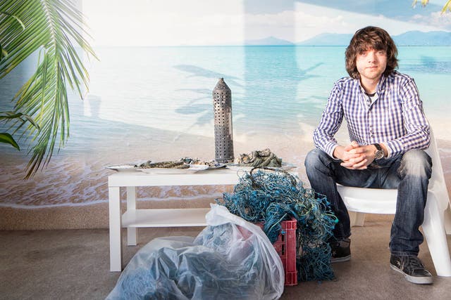 Boyan Slat wants to stop plastics such as fishing nets being dumped in the sea