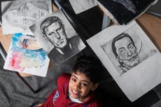 Refugee dubbed ‘the little Picasso’ to hold first art exhibition