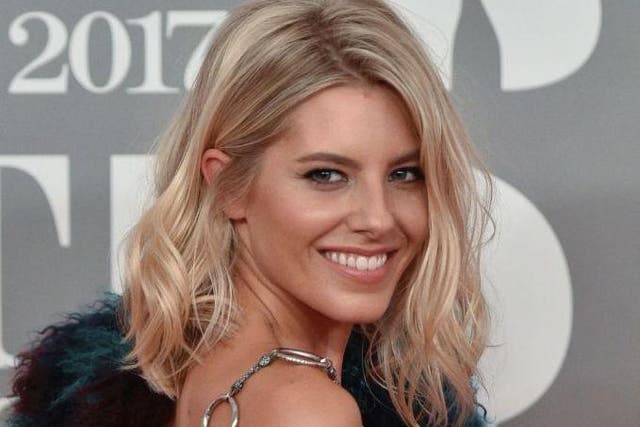 Mollie King at the BRIT Awards in 2017