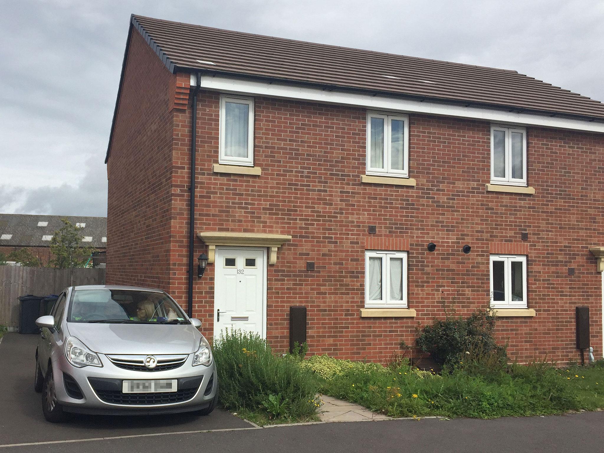 A house in Oldbury where a suspected murder-suicide was discovered after cries of children including a baby were heard