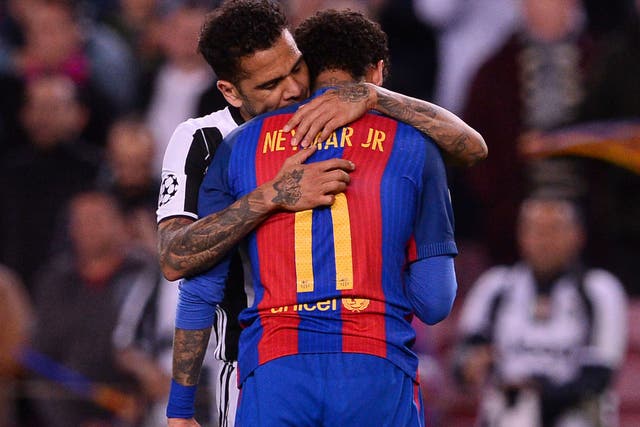 Alves moved to PSG nearly a month before Neymar did