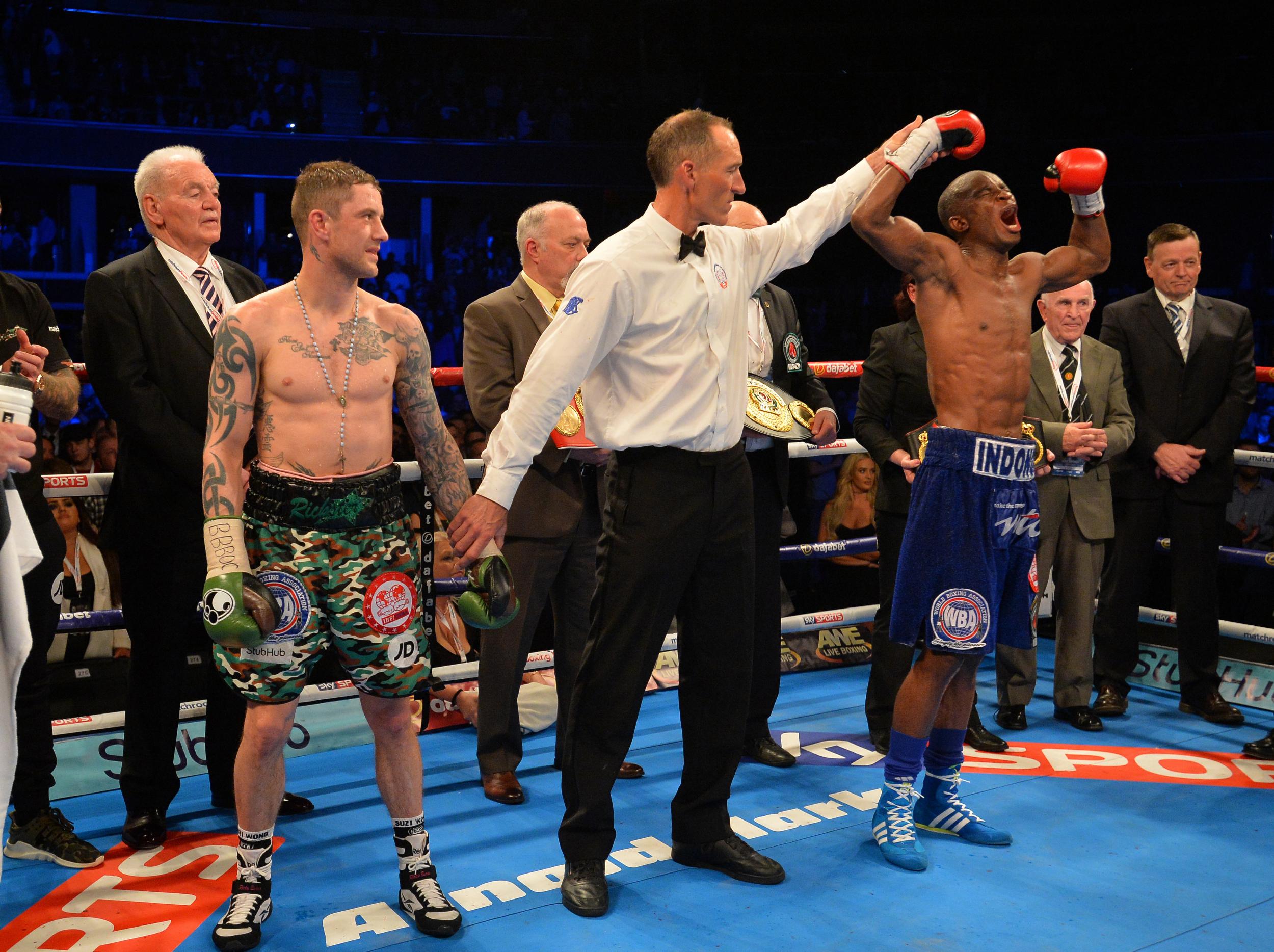 Burns lost his WBA light-welterweight title to Indongo