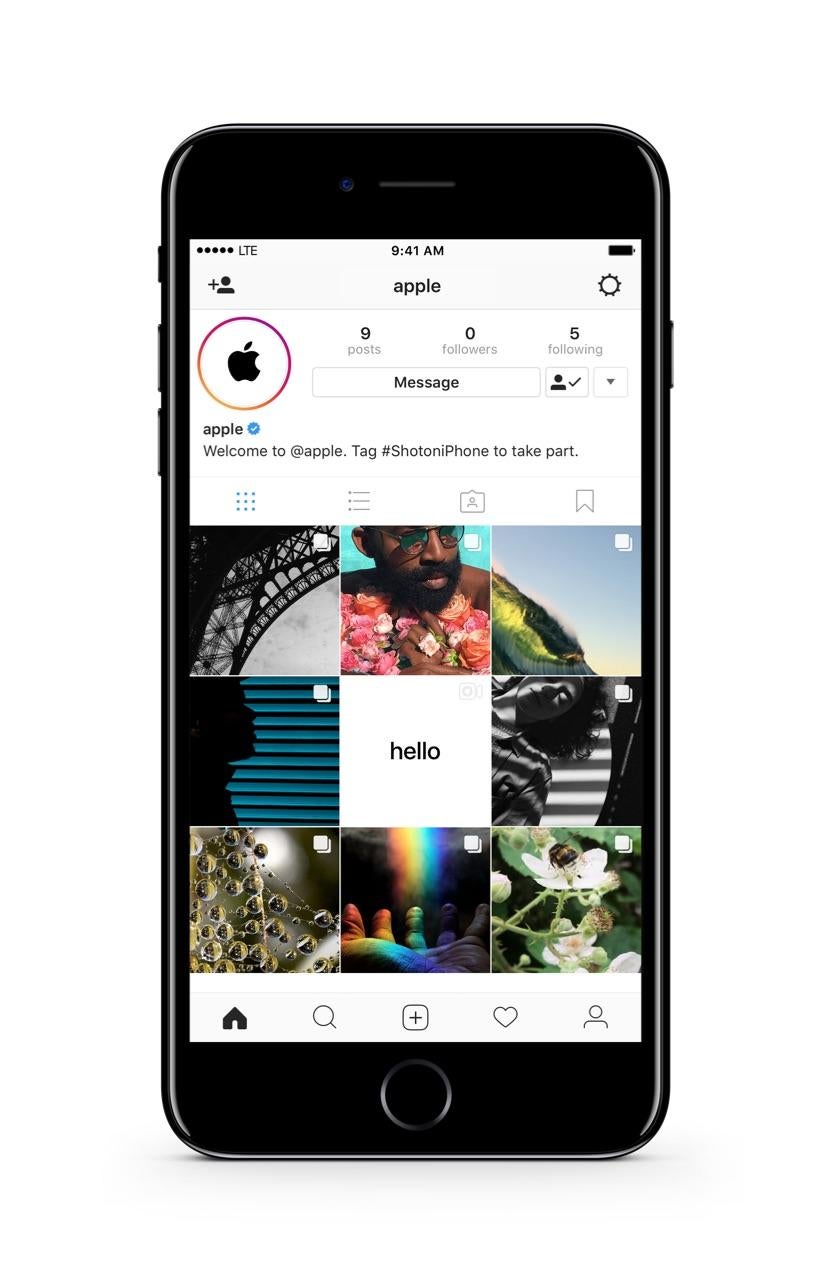 Apple's Instagram feed