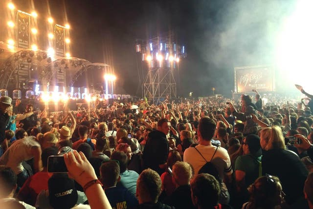 The Nature One electronic music festival, staged annually at the Pydna missile base near Kastellaun, Germany