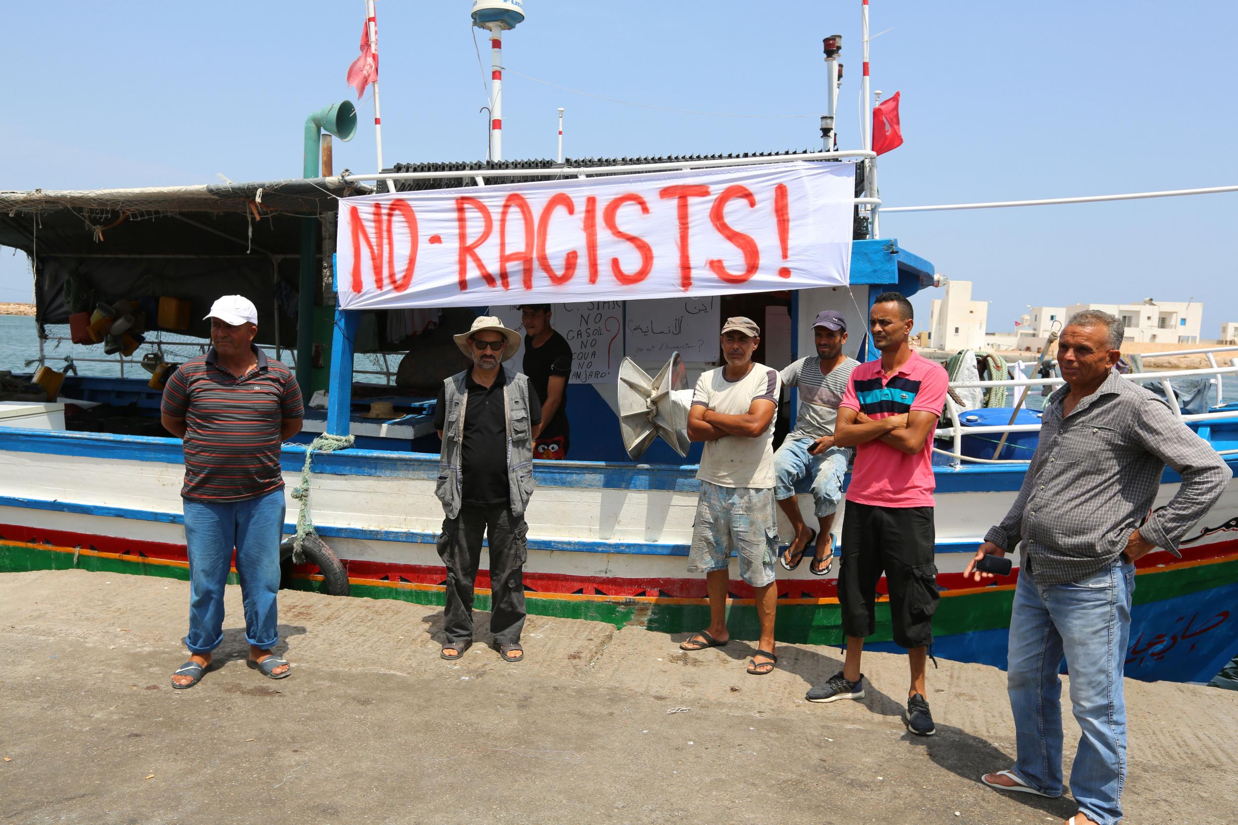 Fishermen gather, threatening to block off refuelling station for C-Star boat