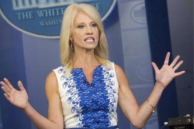 White House Counsellor Kellyanne Conway and her boss became closely associated with the terms 'fake news' and 'alternative facts' this year