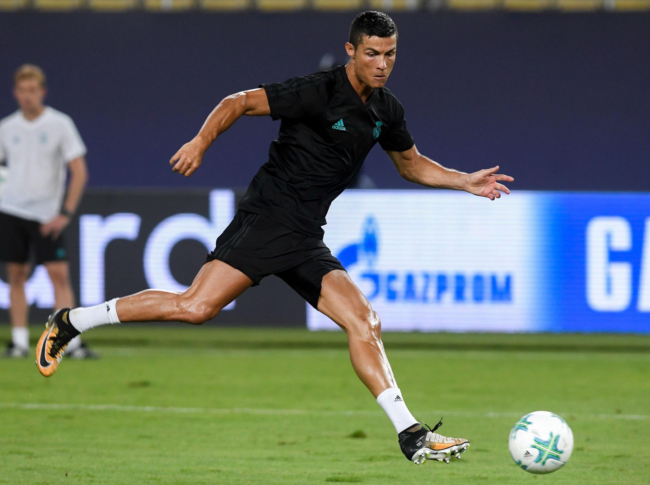 Cristiano Ronaldo is expected to face United in the Super Cup on Tuesday night