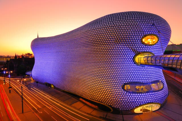  The iconic Bullring shopping centre in Birmingham