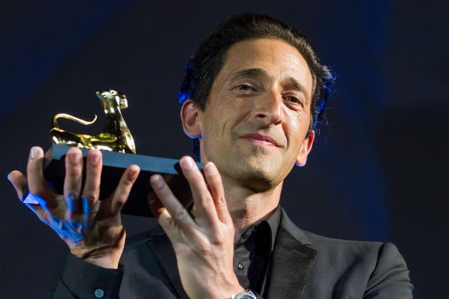 Actor Adrien Brody collects the Leopard Club Award at the Locarno Film Festival