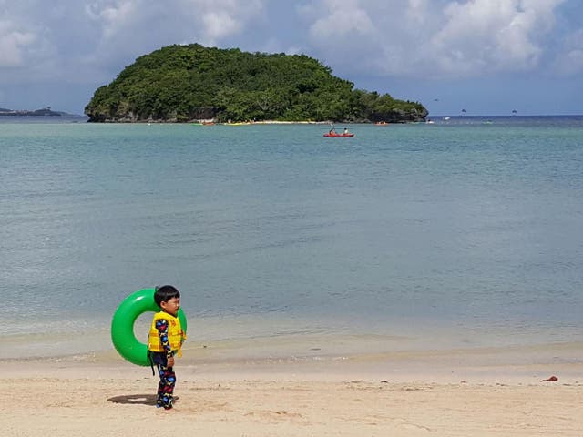 The usually peaceful Pacific island of Guam