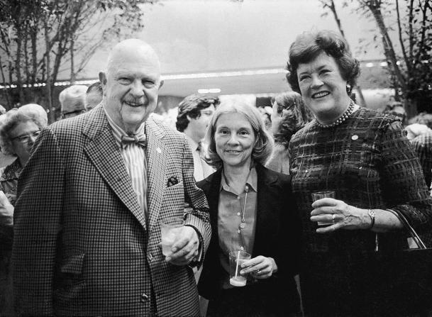 James Beard, Jones (centre) and Julia Child