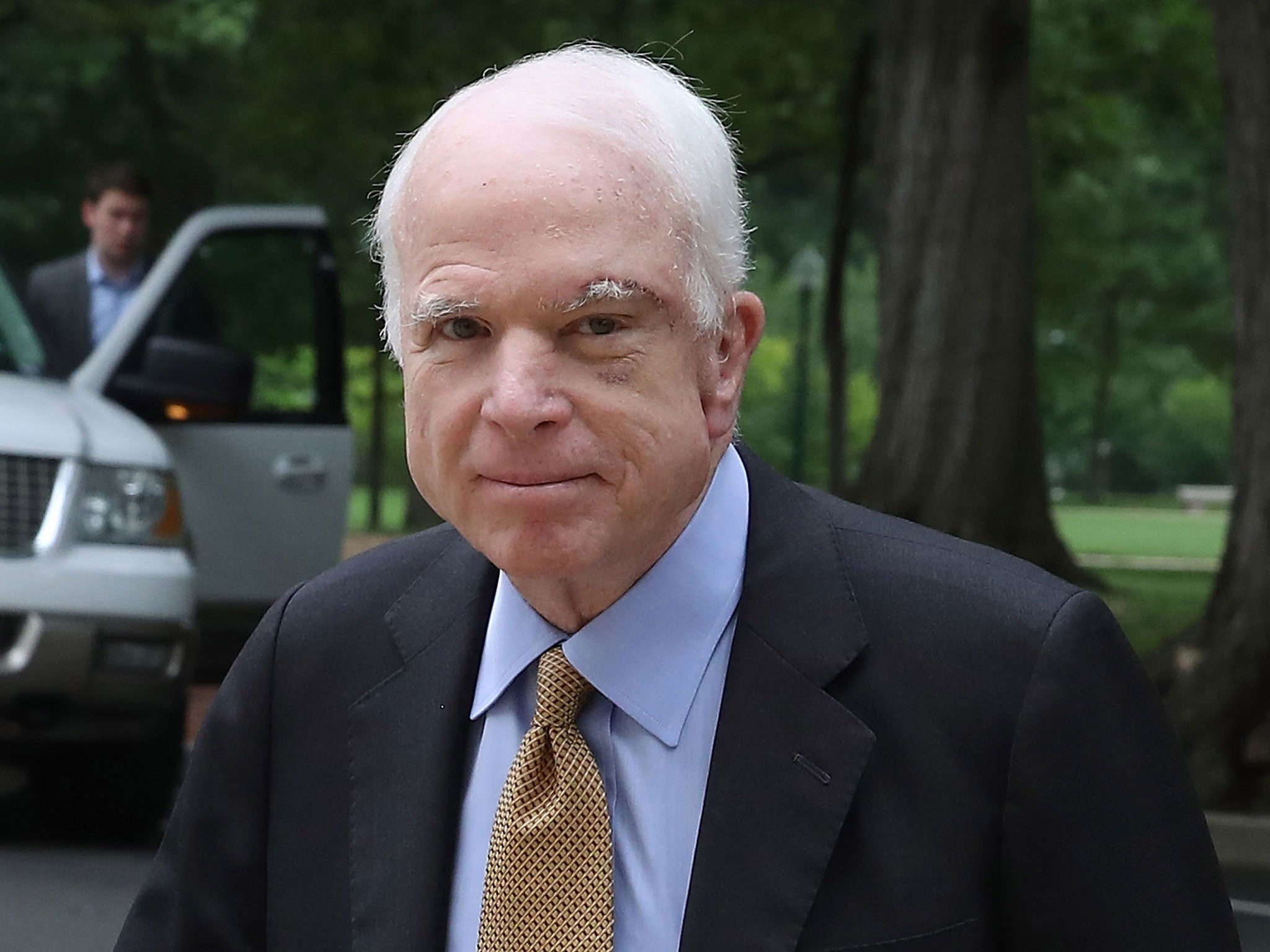 John McCain, who has undergone treatment for brain cancer, has been a vocal critic of the US President