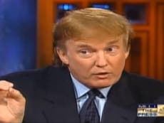 Footage emerges of Trump calling for North Korea strike 18 years ago