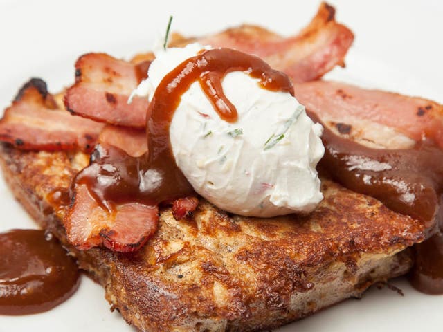 Use banana bread for your French toast to really set it apart 