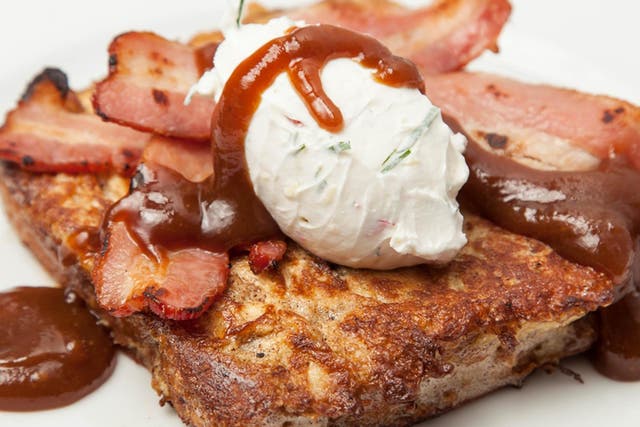Use banana bread for your French toast to really set it apart 