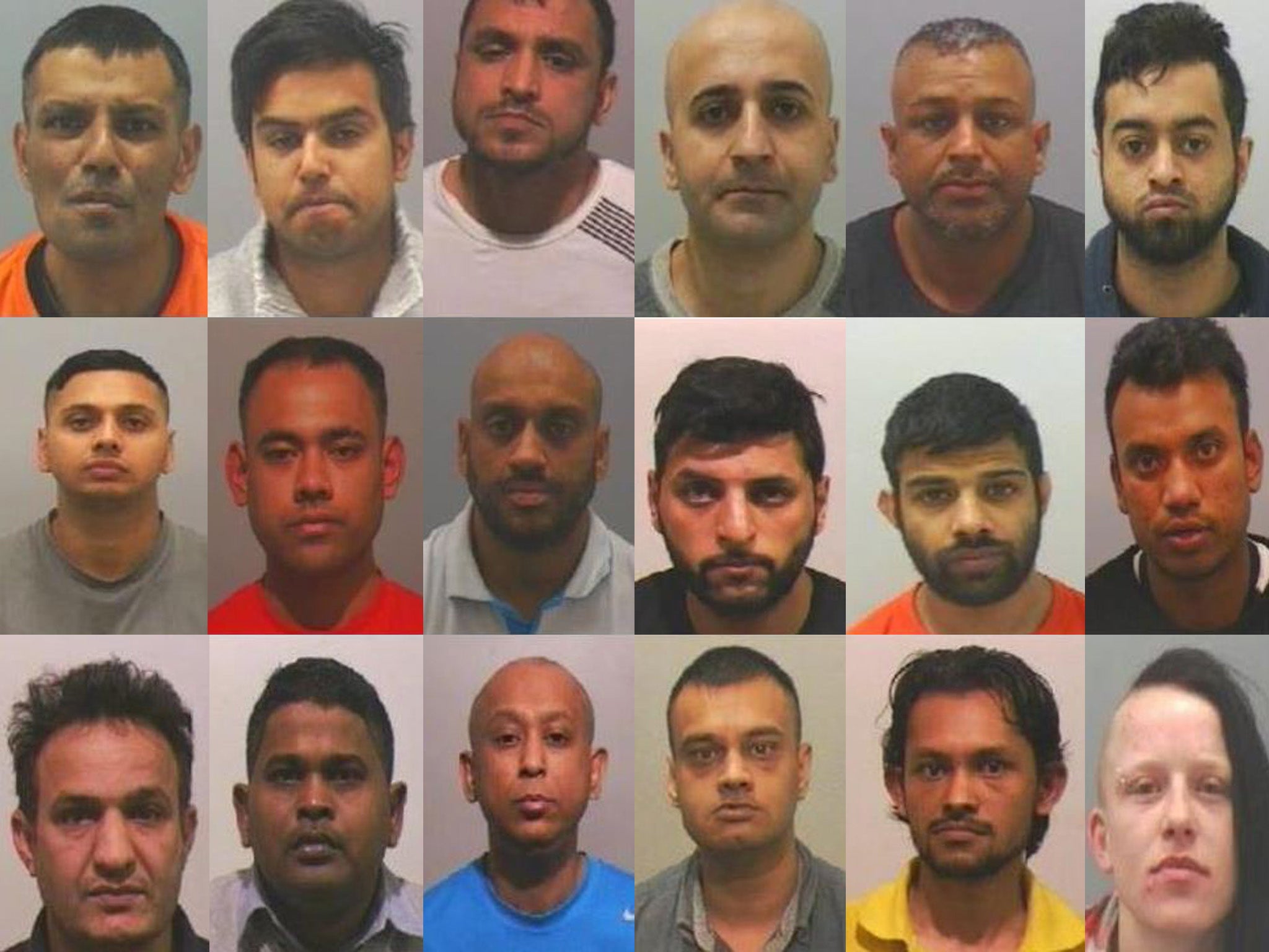 The 18 members were convicted of offences including rape, assault, supplying drugs and trafficking for prostitution