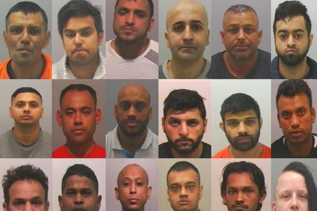 The 18 members were convicted of offences including rape, assault, supplying drugs and trafficking for prostitution