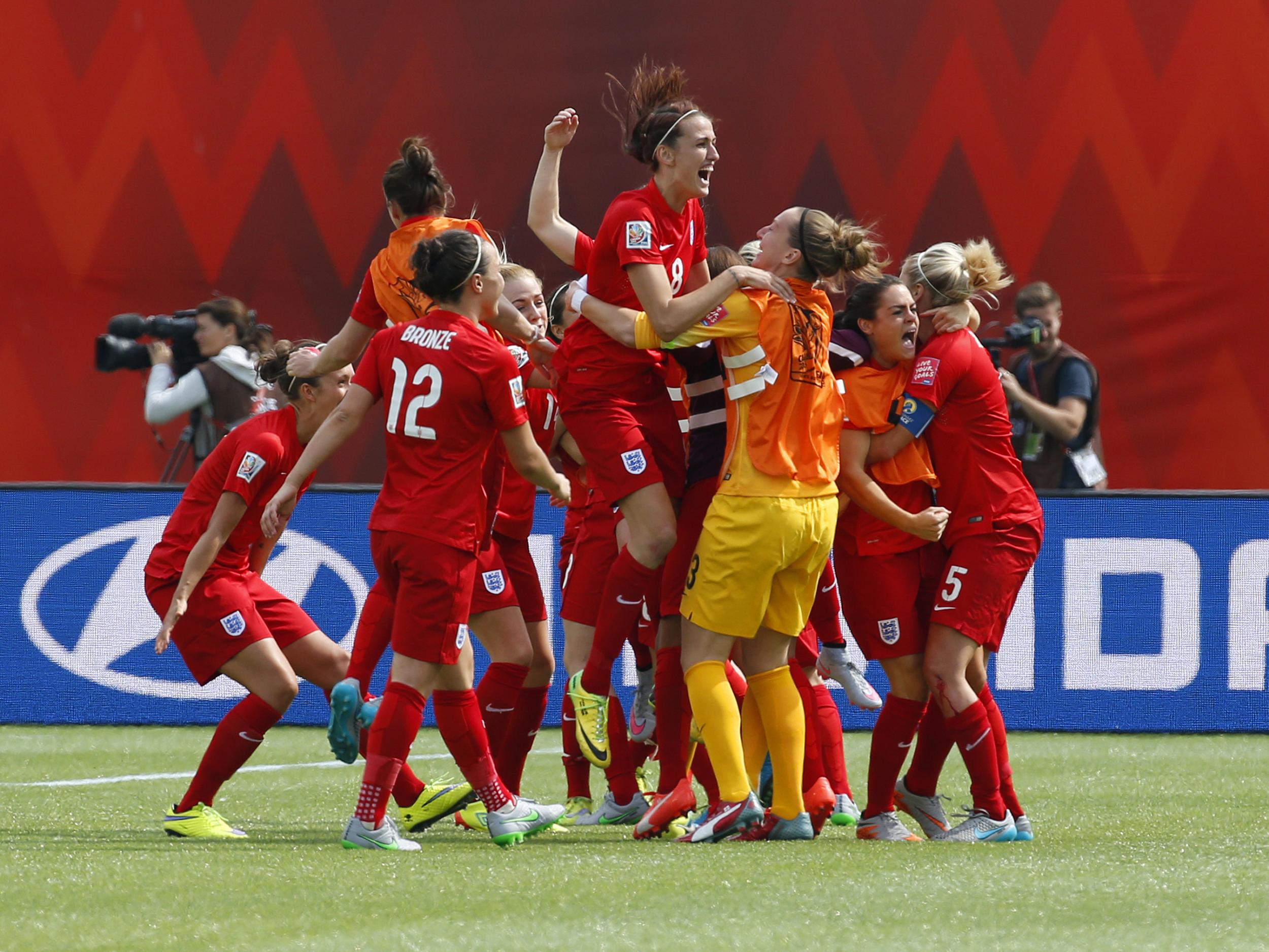 England women finished third in the World Cup in 2015