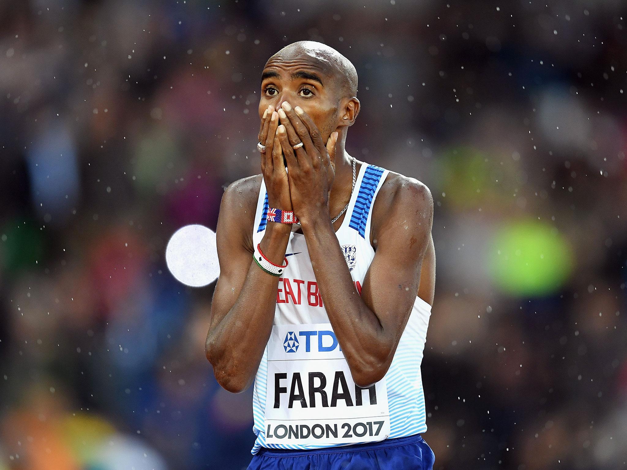 Mo Farah has admitted he is slightly 'beaten up' ahead of his third race at the World Athletics Championships