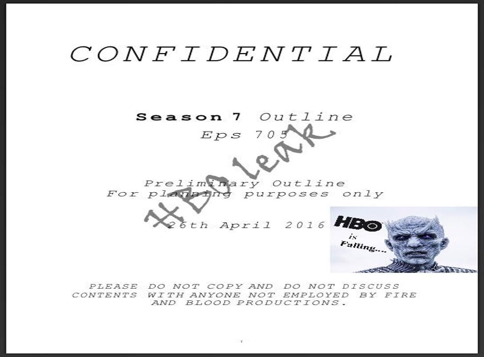 The Game Of Thrones Season 7 Episode 5 Eastwatch Script Summary Appears To Have Fully Leaked The Independent The Independent However, there are good chances. the game of thrones season 7 episode 5