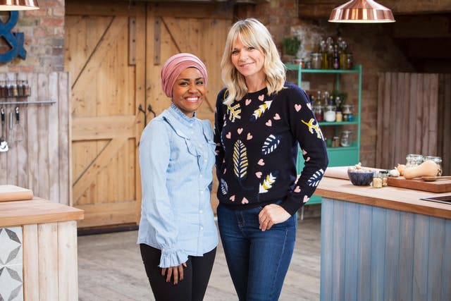 Nadiya Hussain and Zoe Ball host what the BBC hope to be Bake Off’s replacement