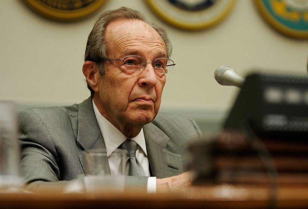 Former U.S. Secretary of Defense William Perry testifies during a hearing before the House Armed Services Committee on Capitol Hill July 18, 2007 in Washington, DC.