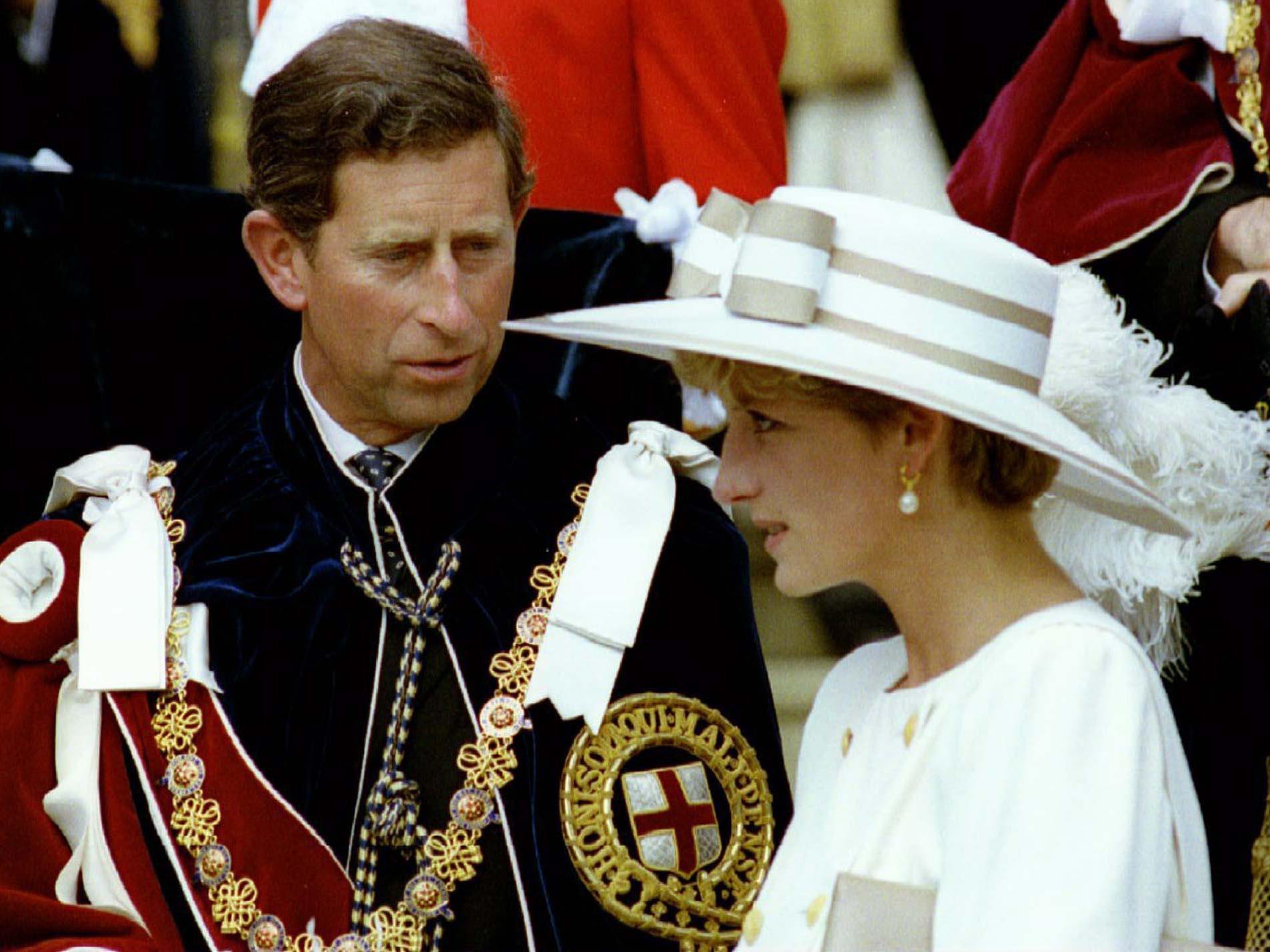 Prince Charles and Princess Diana pictured together in 1992