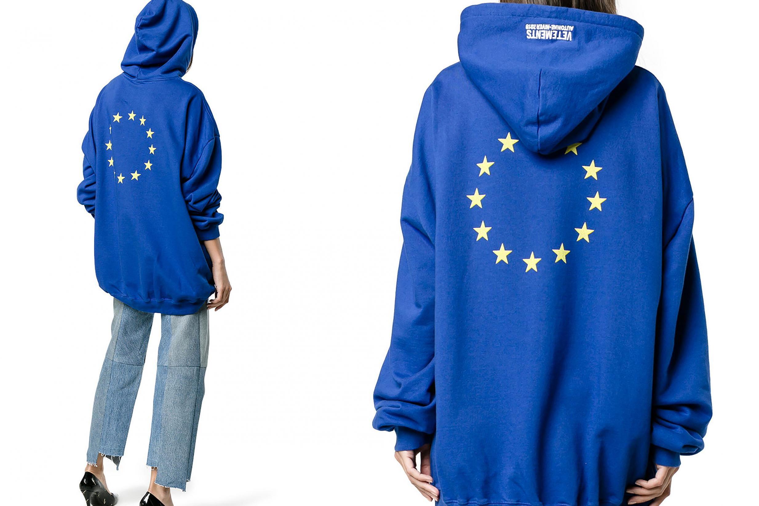 【のため】 VETEMENTS Euro Logo Oversized Hoodie カラー