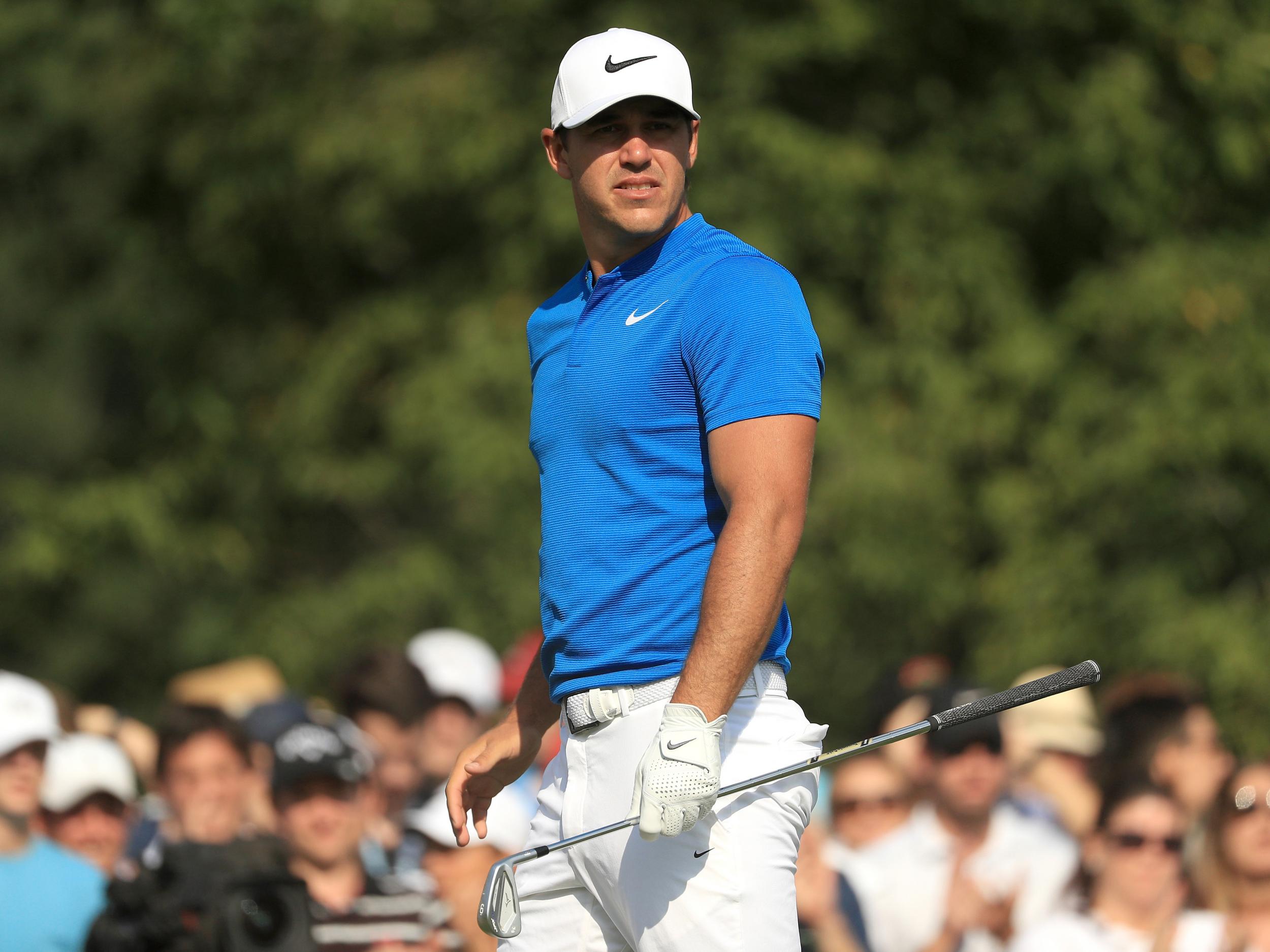 Brooks Koepka did not shout the traditional warning of 'fore' following his drive