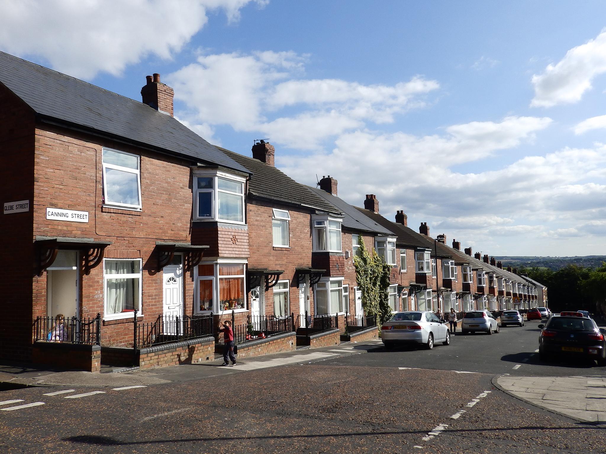 Canning Street in Newcastle, where grooming gang member Yassar Hussain lived