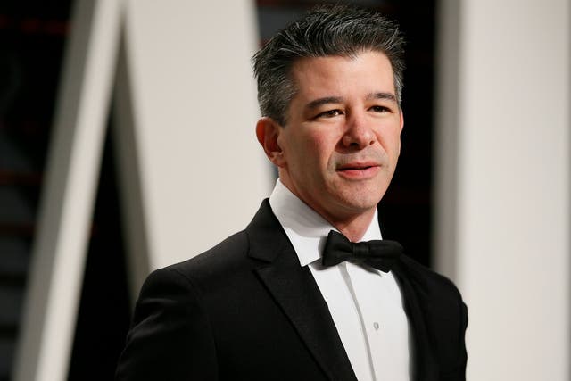 Former Uber CEO Travis Kalanick is seen at the Academy Awards on February 26, 2017