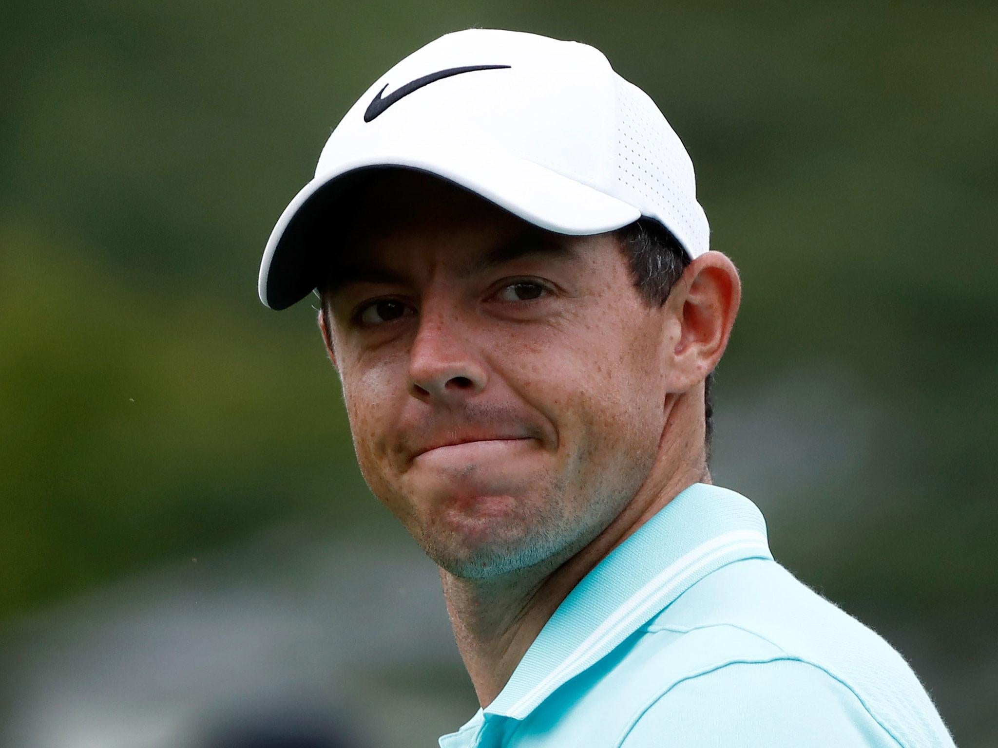 Rory McIlroy ended day one five shots off the pace