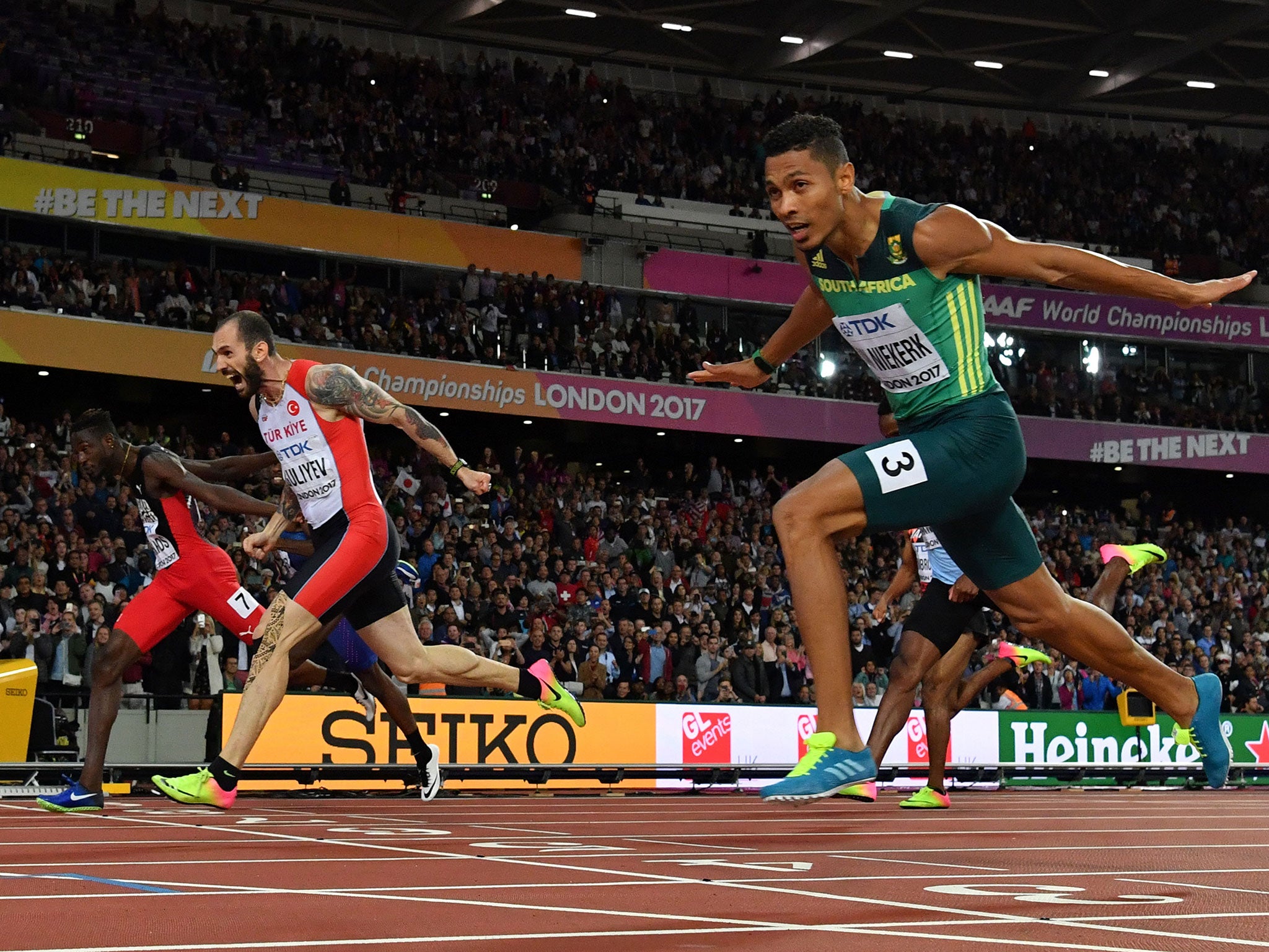 Van Niekerk had to settle for silver
