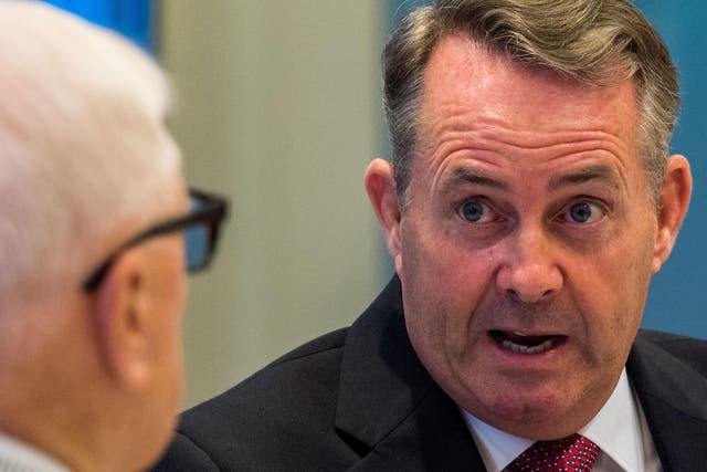 International Trade Secretary Liam Fox said his department was supporting British business to 'take advantage of the growing global markets' after Brexit.