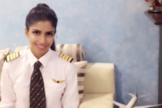Youngest female pilot reveals she'd never been a passenger on a plane