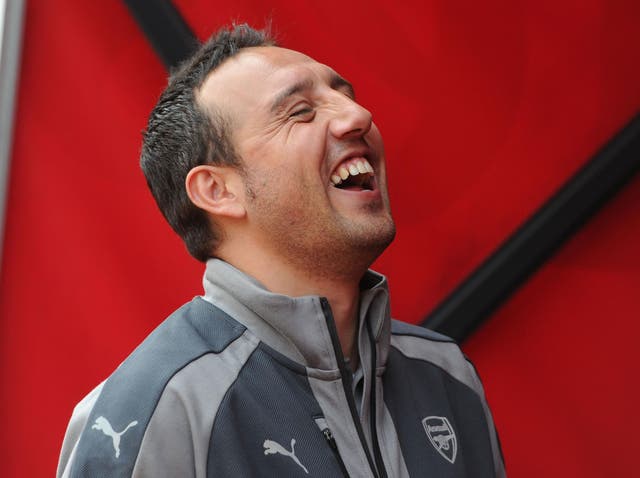 Santi Cazorla is back training but won't be fit enough until the New Year