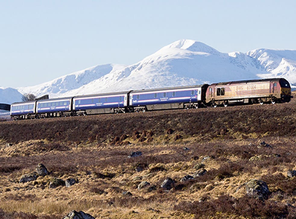overnight train travel to scotland